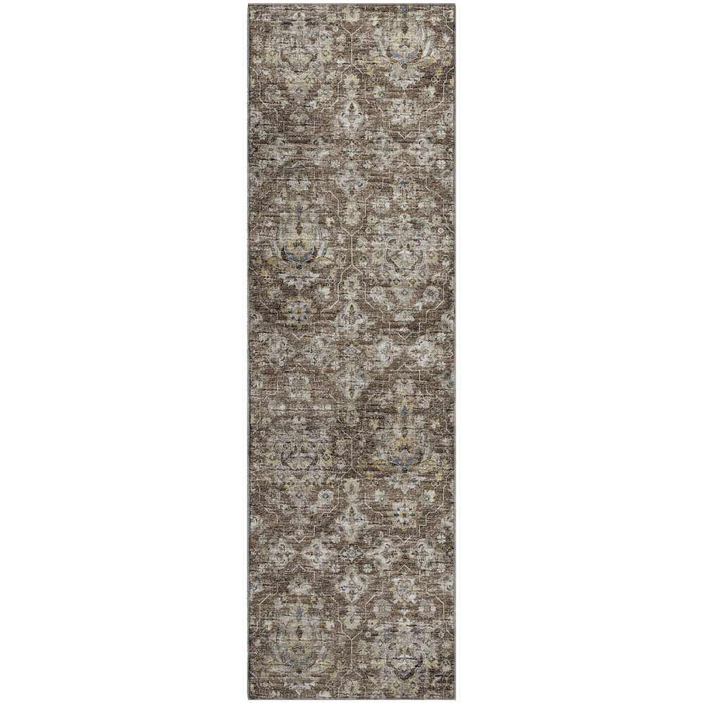 Premium Machine Washable Mayfield  Driftwood 2'3" x 7'6" Runner Rug. Picture 1
