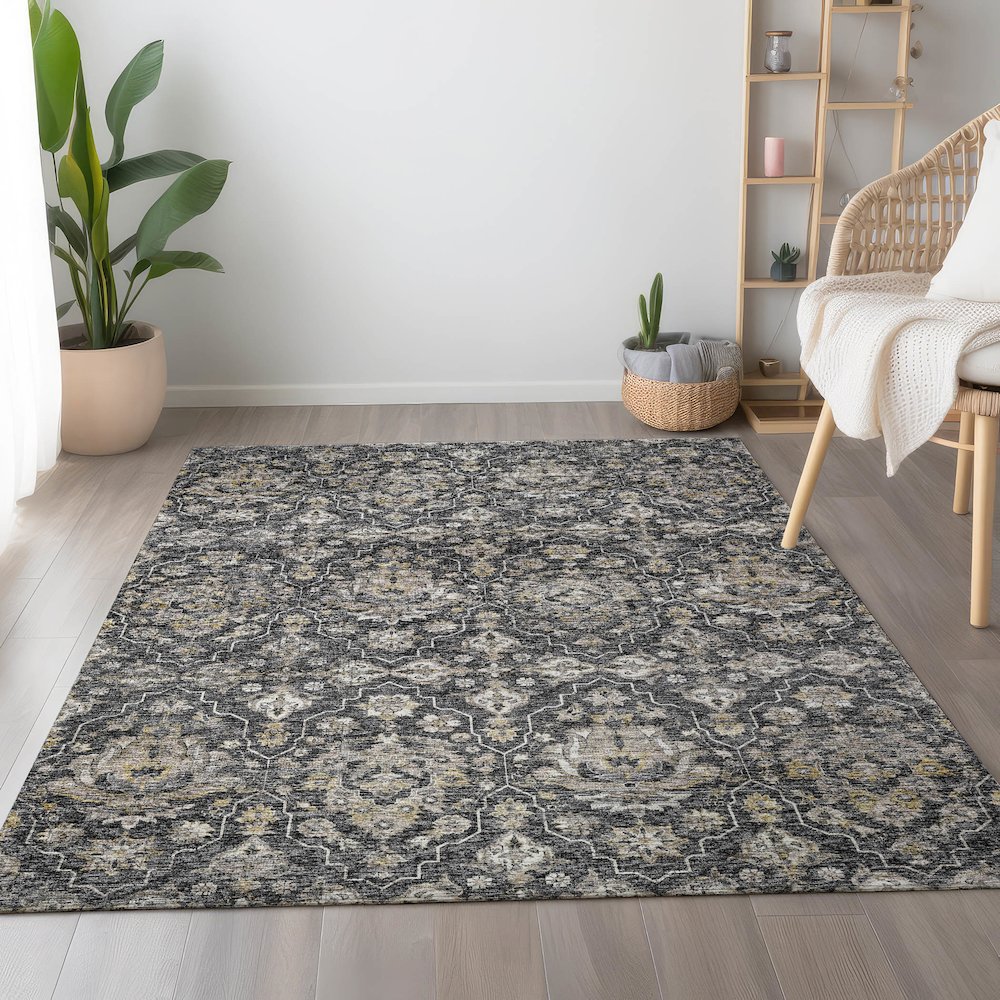 Premium Machine Washable Mayfield  Shadow 2'6" x 3'10" Rug. Picture 5