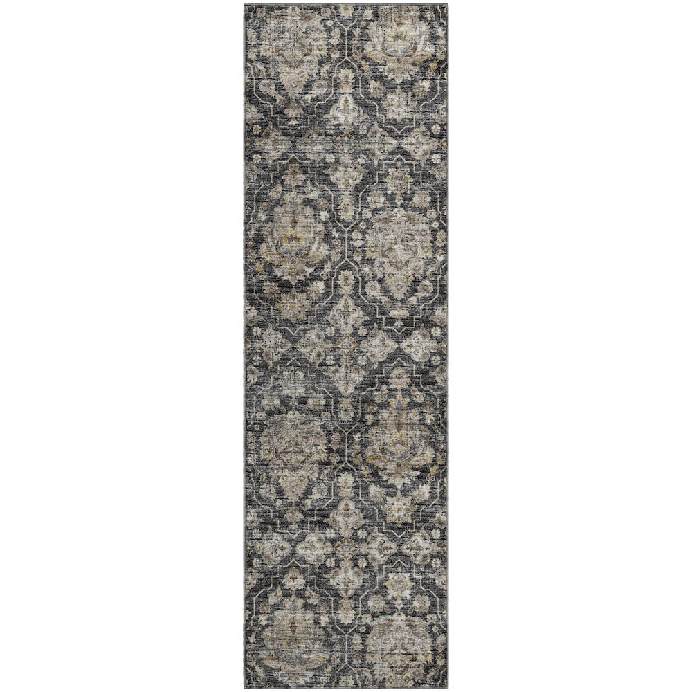 Premium Machine Washable Mayfield  Shadow 2'3" x 7'6" Runner Rug. Picture 1
