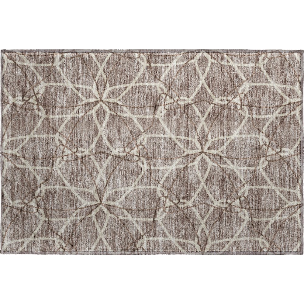 Premium Machine Washable Mayfield AMF950 Taupe 1'8" x 2'6" Rug. Picture 1