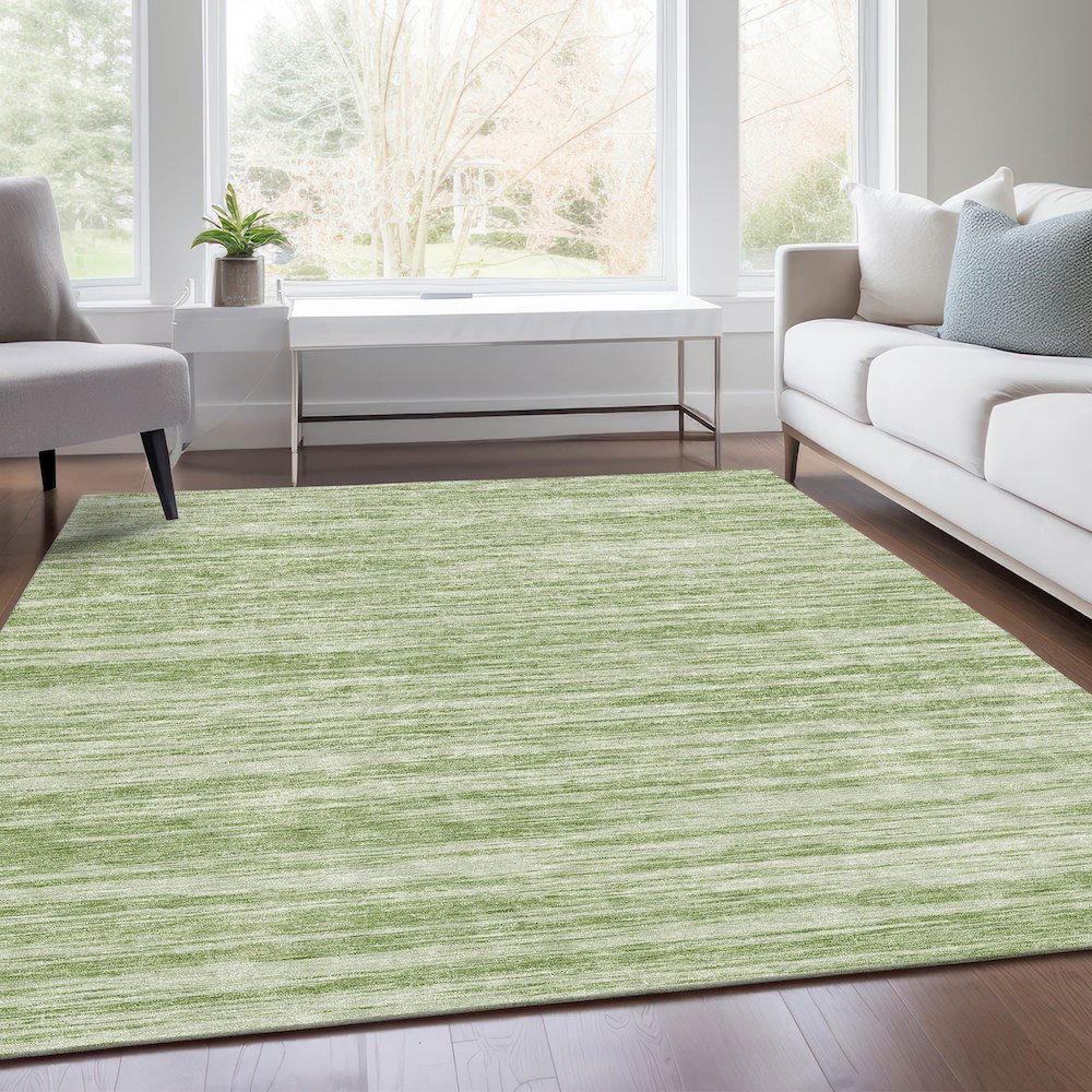 Premium Machine Washable Mayfield AMF951 Aloe 2'6" x 3'10" Rug. Picture 6