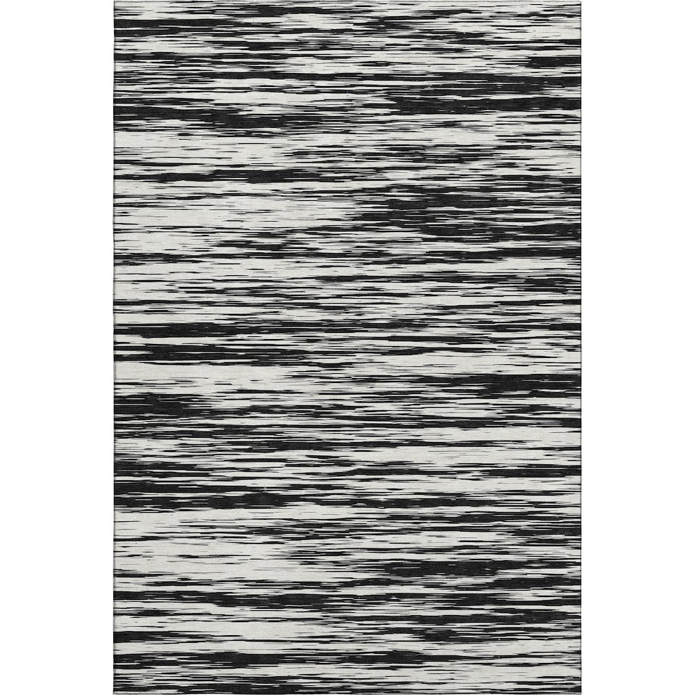 Premium Machine Washable Mayfield AMF951 Black 2'6" x 3'10" Rug. Picture 1