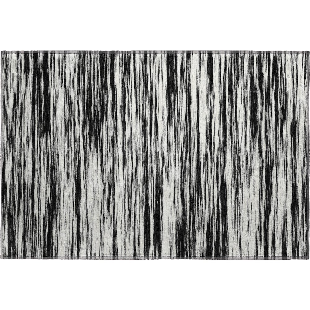 Premium Machine Washable Mayfield AMF951 Black 1'8" x 2'6" Rug. Picture 1