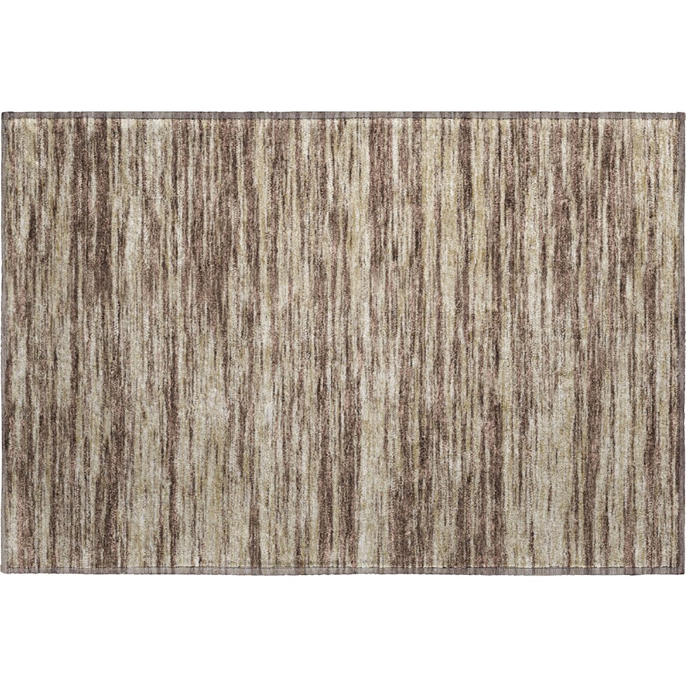 Premium Machine Washable Mayfield AMF951 Brown 1'8" x 2'6" Rug. Picture 1