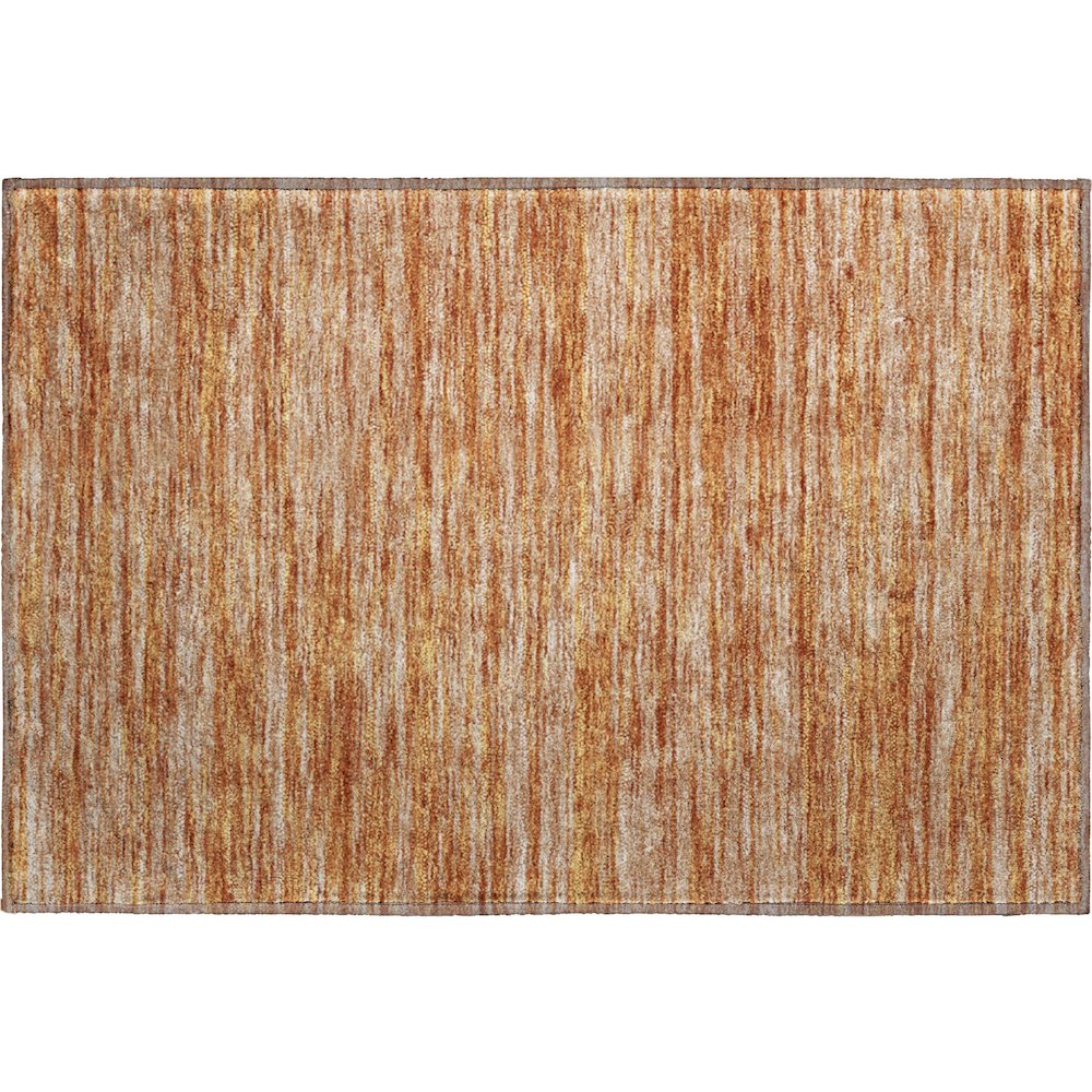 Premium Machine Washable Mayfield AMF951 Copper 1'8" x 2'6" Rug. Picture 1