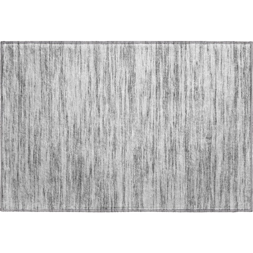 Premium Machine Washable Mayfield AMF951 Gray 1'8" x 2'6" Rug. Picture 1