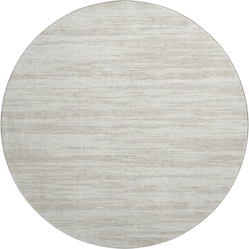 Premium Machine Washable Mayfield AMF951 Ivory 8' x 8' Round Rug. Picture 1