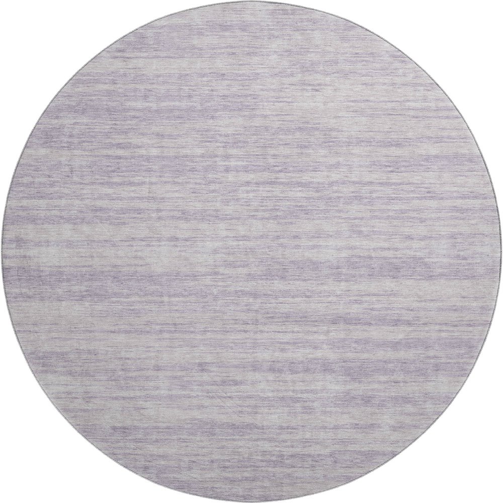 Premium Machine Washable Mayfield AMF951 Lavender 8' x 8' Round Rug. Picture 1