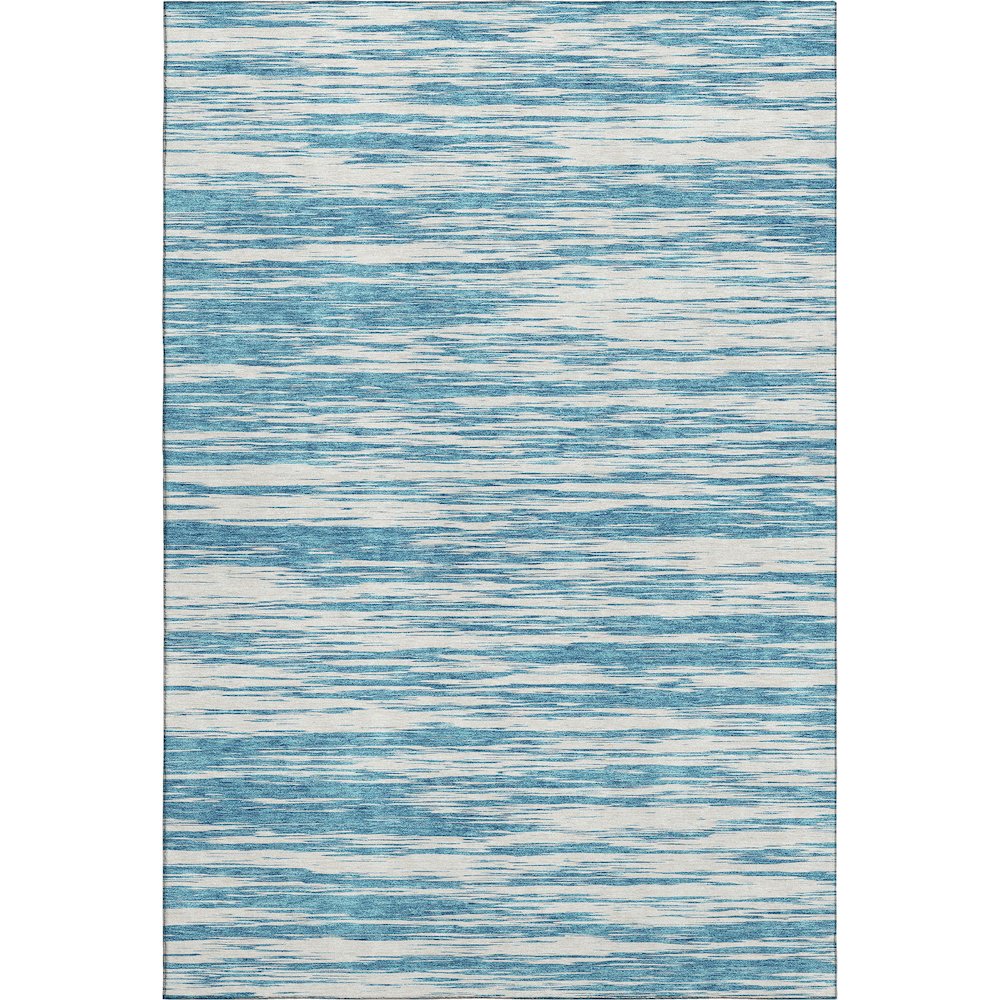 Premium Machine Washable Mayfield AMF951 Teal 2'6" x 3'10" Rug. Picture 1