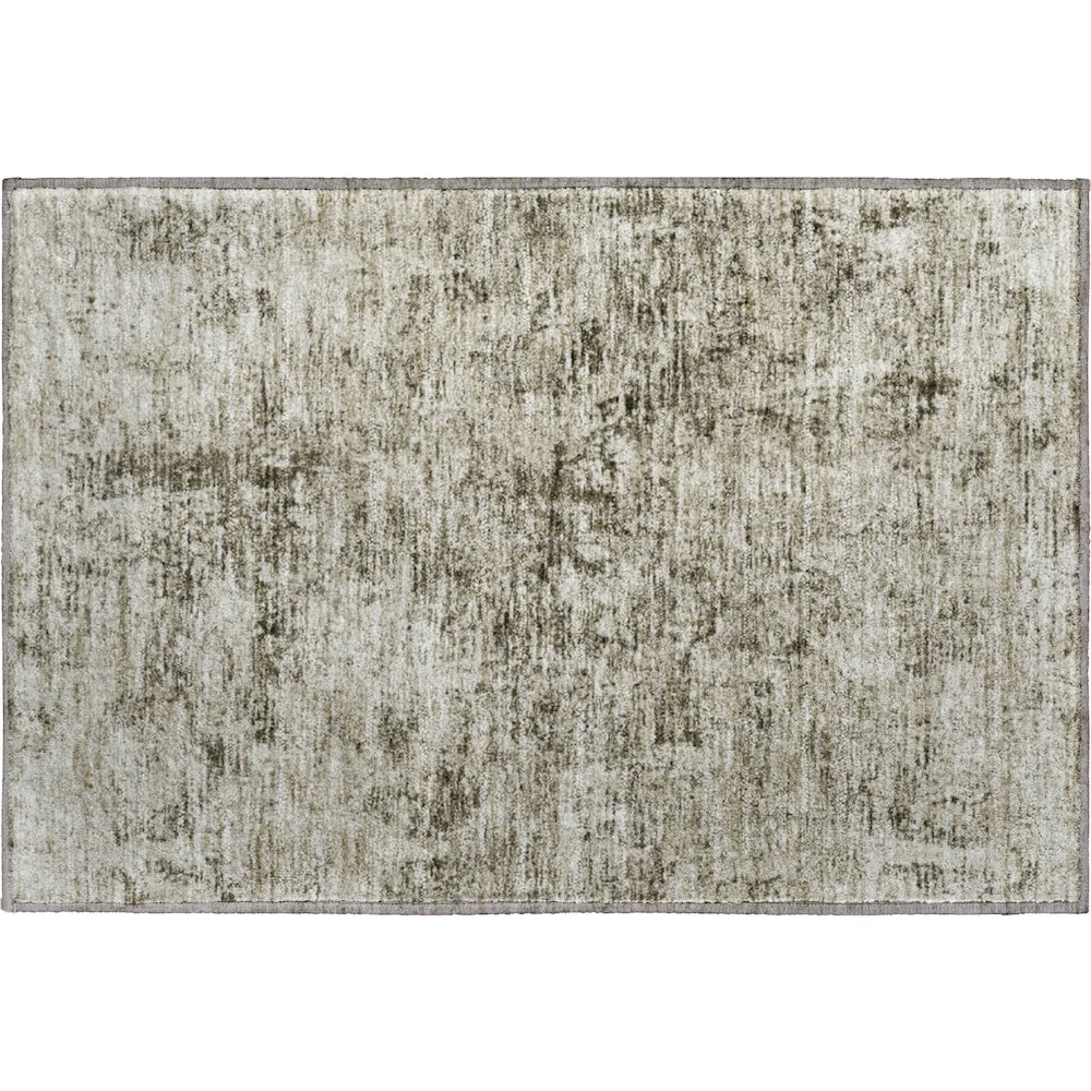 Premium Machine Washable Mayfield AMF953 Beige 1'8" x 2'6" Rug. Picture 1