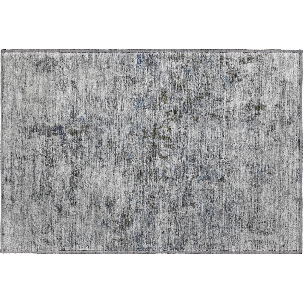 Premium Machine Washable Mayfield AMF953 Gray 1'8" x 2'6" Rug. Picture 1