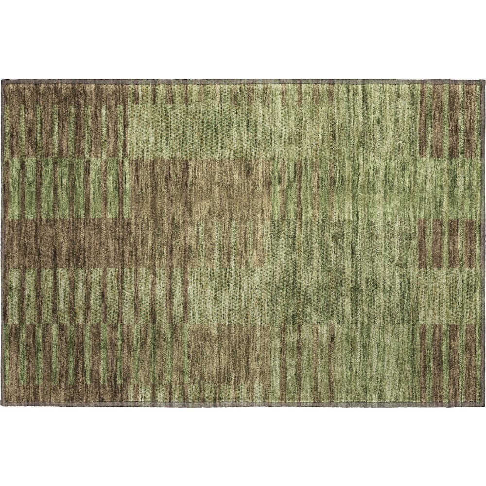 Premium Machine Washable Mayfield AMF954 Mocha 1'8" x 2'6" Rug. Picture 1