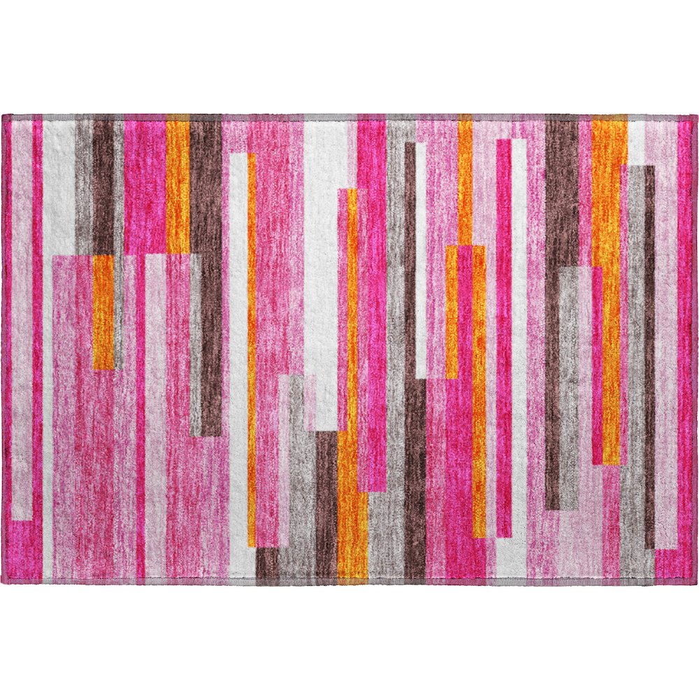 Premium Machine Washable Mayfield AMF956 Blush 1'8" x 2'6" Rug. Picture 1
