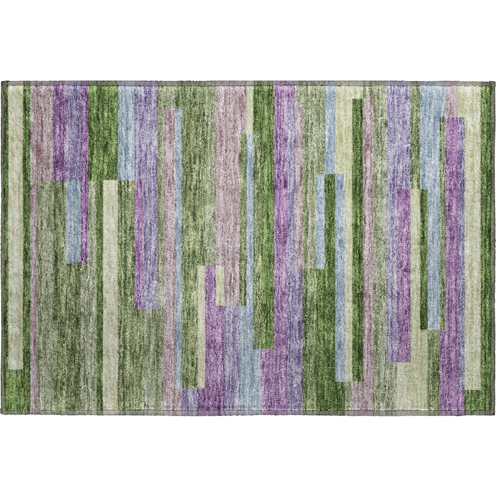 Premium Machine Washable Mayfield AMF956 Cactus 1'8" x 2'6" Rug. Picture 1