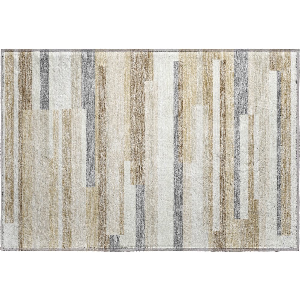 Premium Machine Washable Mayfield AMF956 Ivory 1'8" x 2'6" Rug. Picture 1