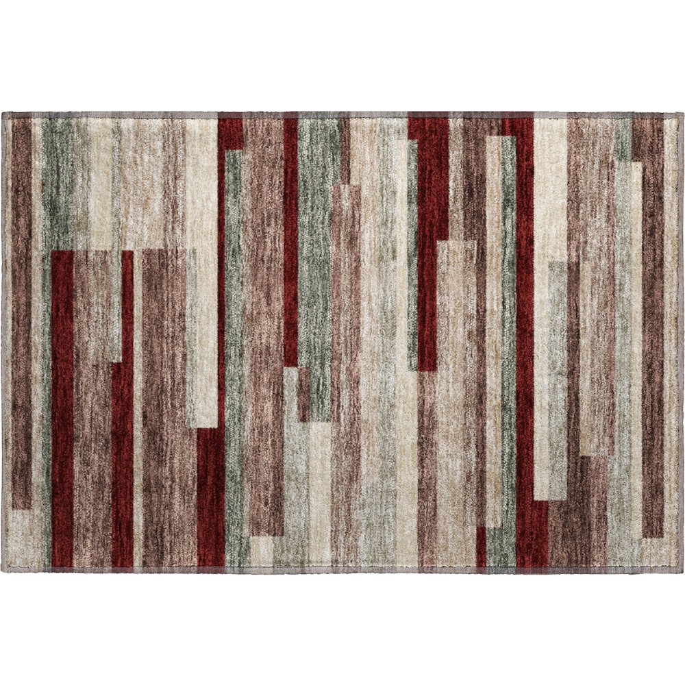 Premium Machine Washable Mayfield AMF956 Merlot 1'8" x 2'6" Rug. Picture 1
