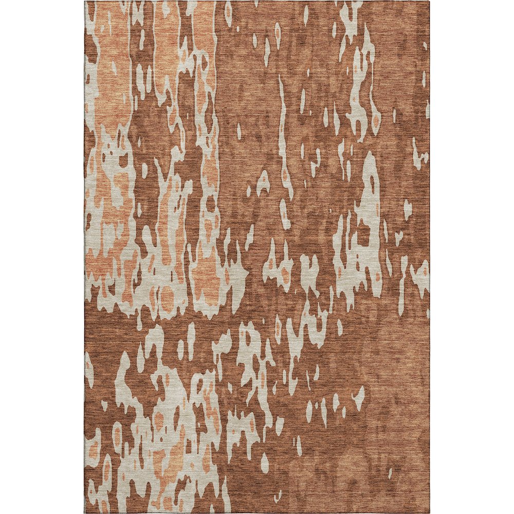 Premium Machine Washable Mayfield AMF957 Paprika 2'6" x 3'10" Rug. Picture 1