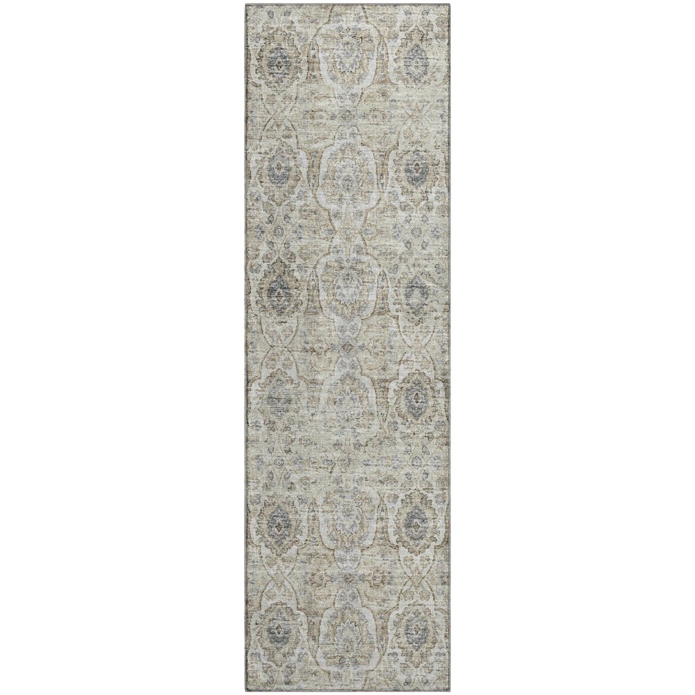 Premium Machine Washable Mayfield  Linen 2'3" x 7'6" Runner Rug. Picture 1