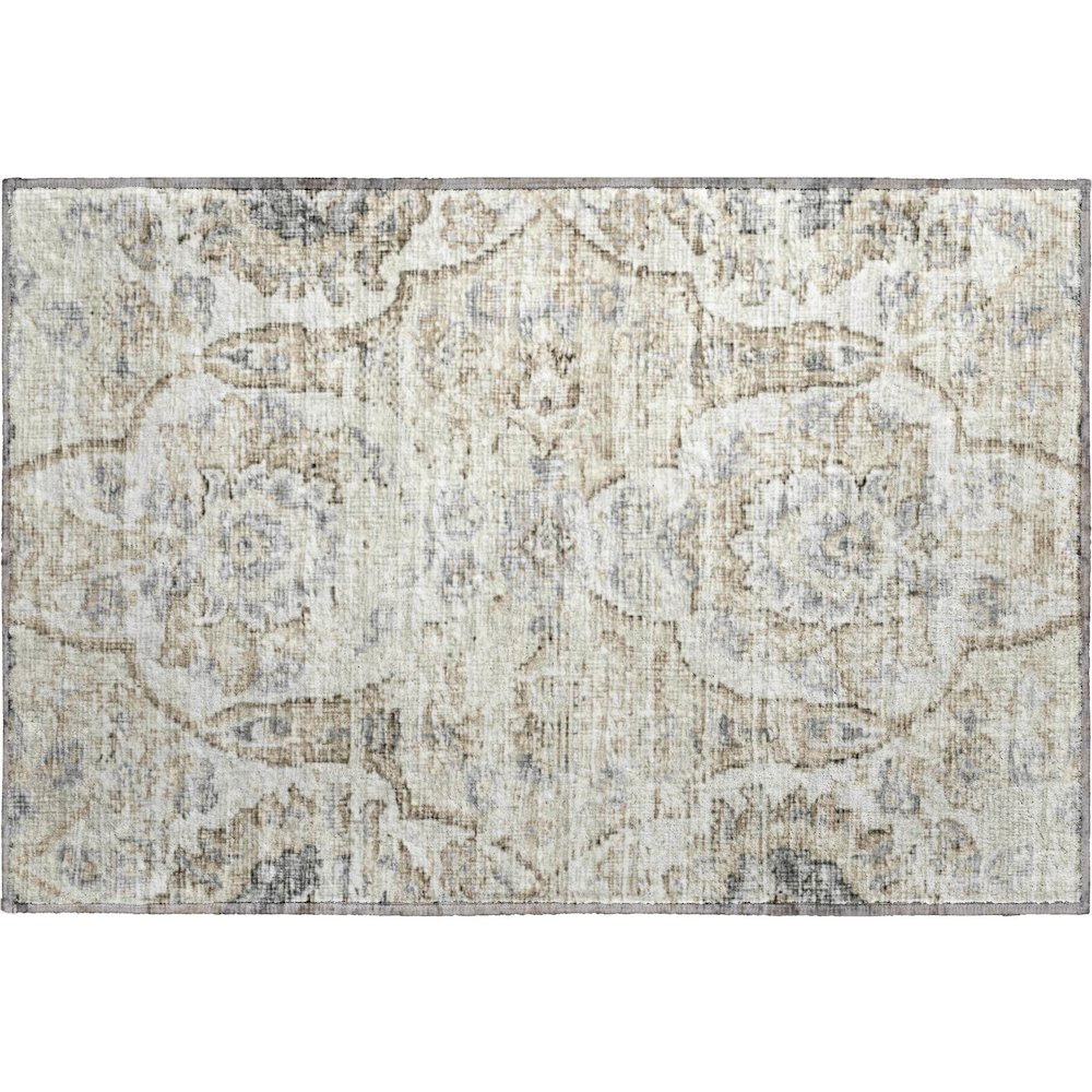 Premium Machine Washable Mayfield  Linen 1'8" x 2'6" Rug. Picture 1