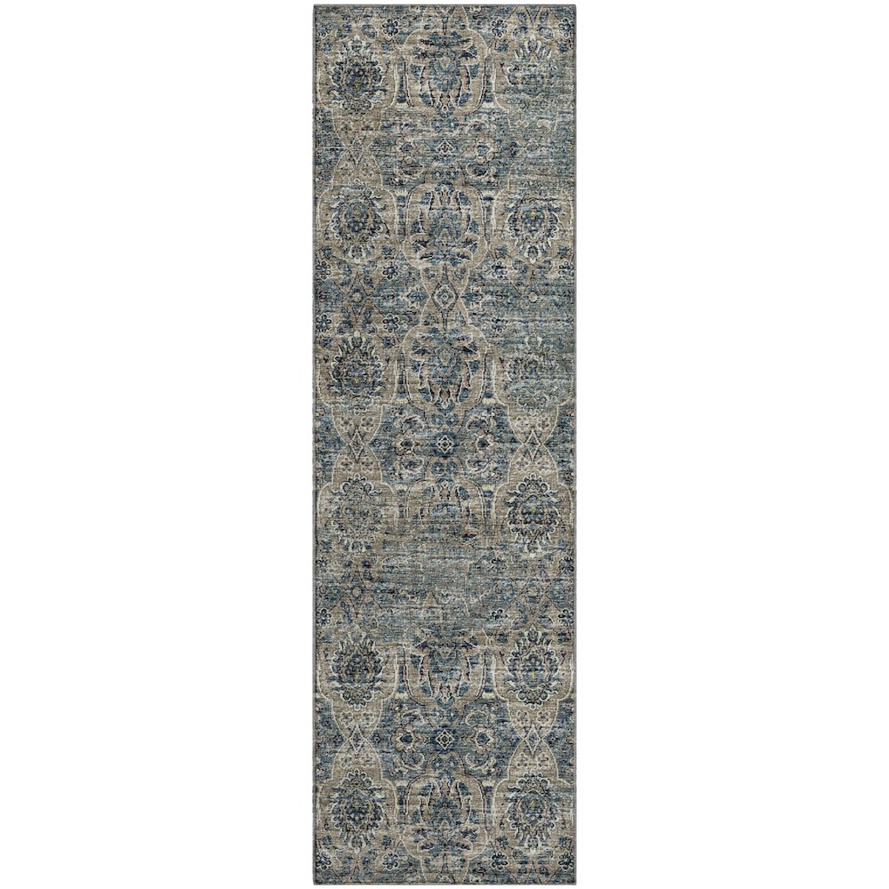 Premium Machine Washable Mayfield  River 2'3" x 7'6" Runner Rug. Picture 1
