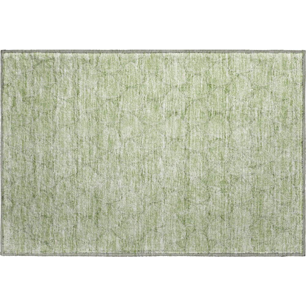 Premium Machine Washable Mayfield AMF960 Aloe 1'8" x 2'6" Rug. Picture 1