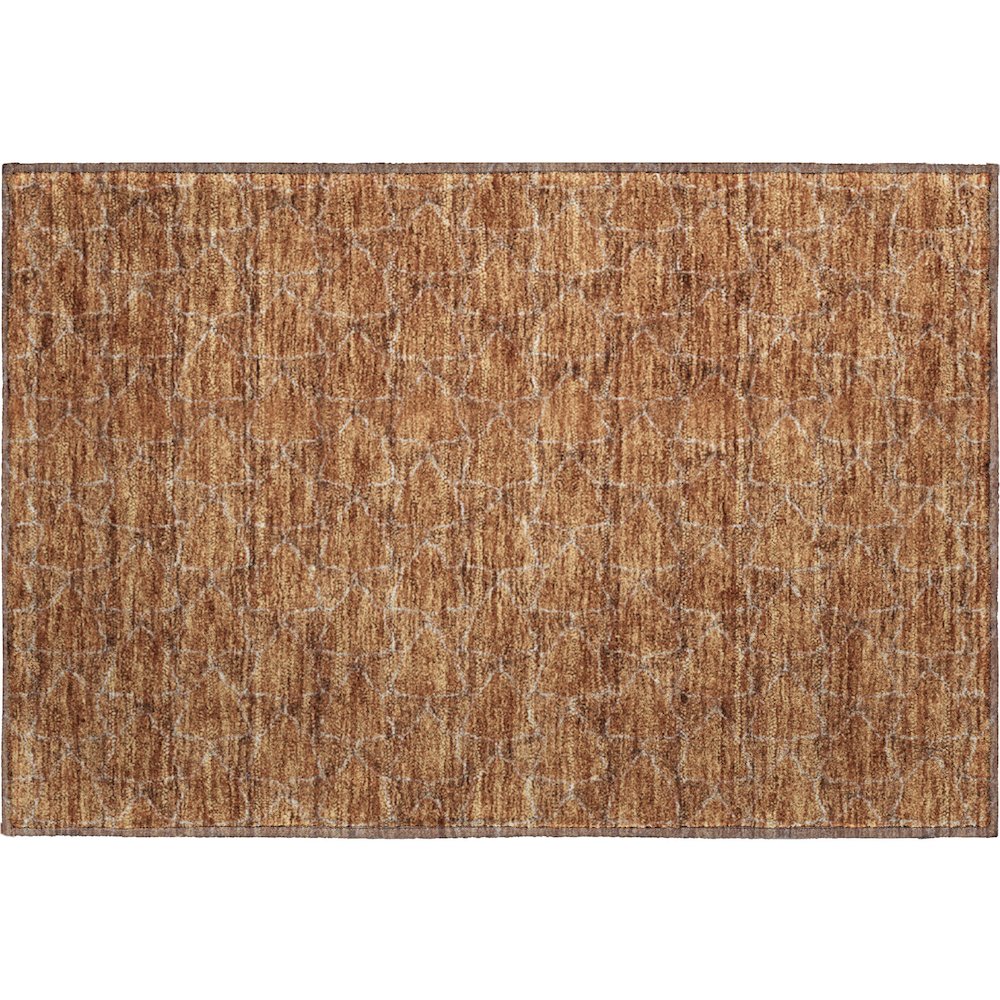 Premium Machine Washable Mayfield AMF960 Paprika 1'8" x 2'6" Rug. Picture 1