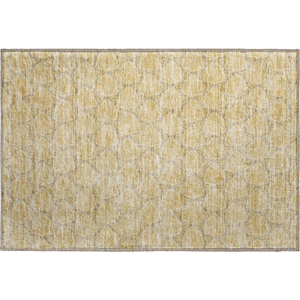 Premium Machine Washable Mayfield AMF960 Wheat 1'8" x 2'6" Rug. Picture 1