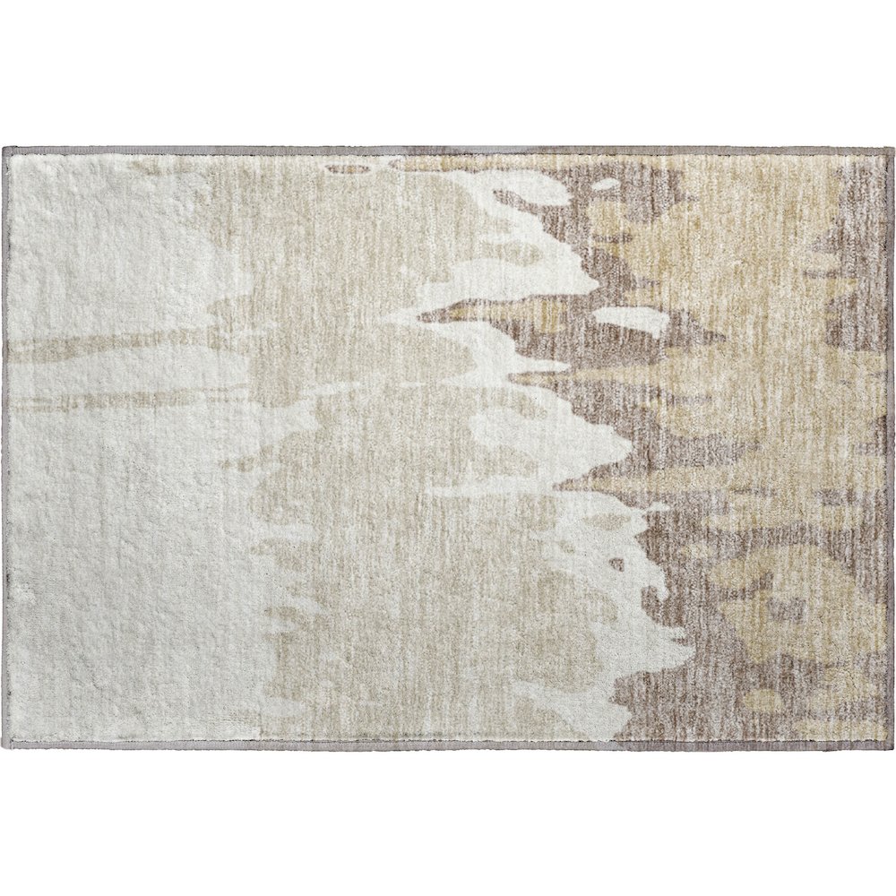 Premium Machine Washable Mayfield AMF961 Ivory 1'8" x 2'6" Rug. Picture 1