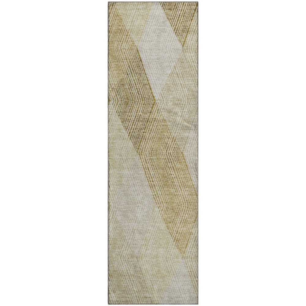 Premium Machine Washable Mayfield AMF962 Ivory 2'3" x 7'6" Runner Rug. Picture 1