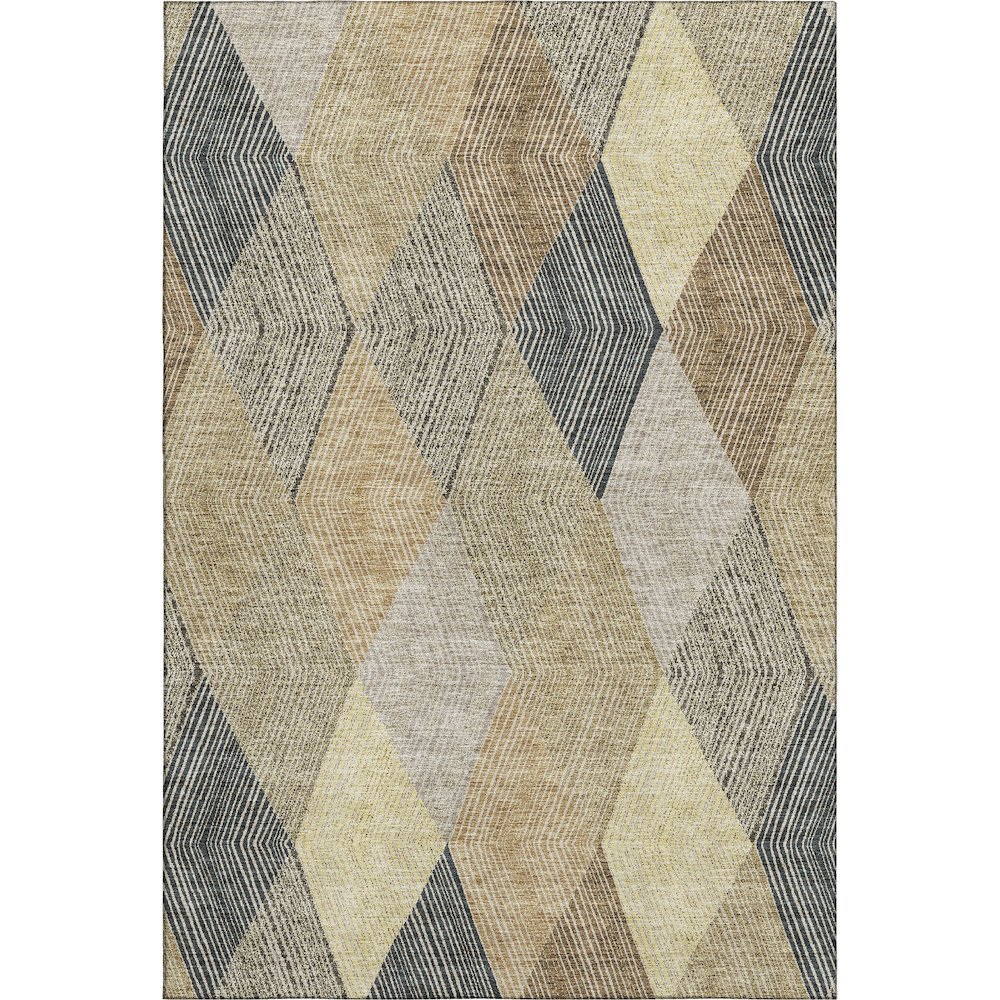 Premium Machine Washable Mayfield AMF962 Mocha 2'6" x 3'10" Rug. Picture 1