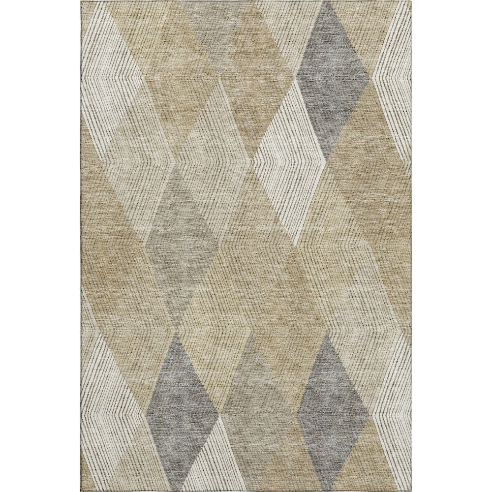Premium Machine Washable Mayfield AMF962 Wheat 2'6" x 3'10" Rug. Picture 1