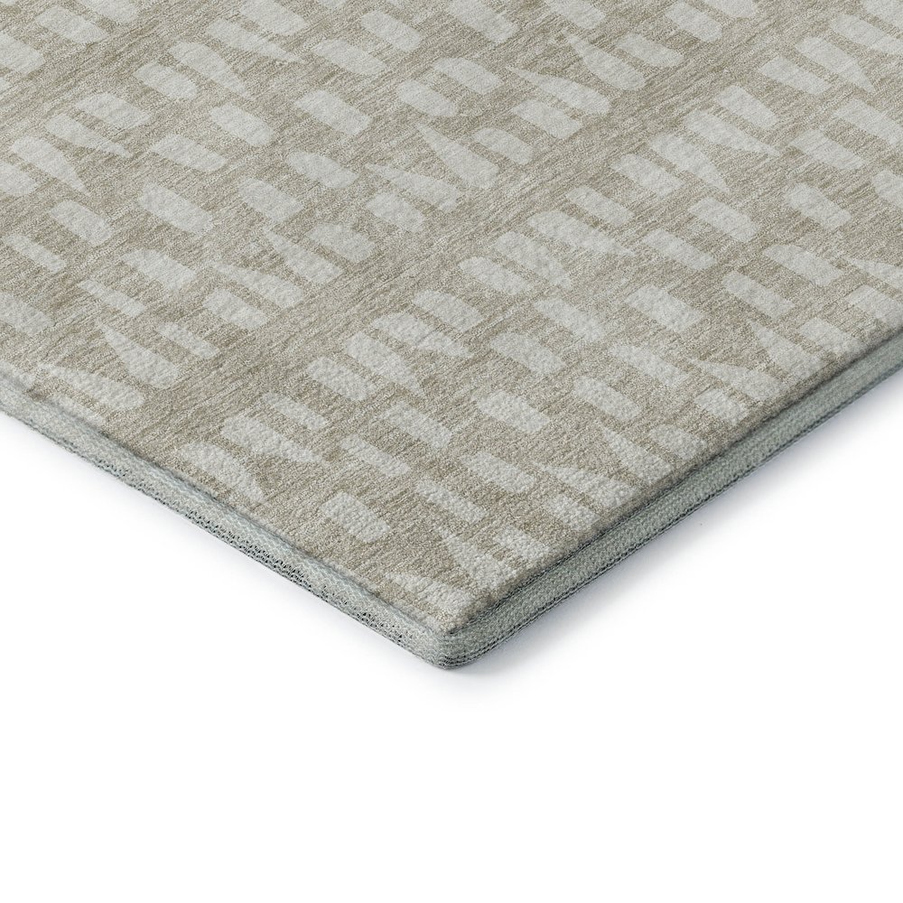 Premium Machine Washable Mayfield AMF963 Beige 1'8" x 2'6" Rug. Picture 3