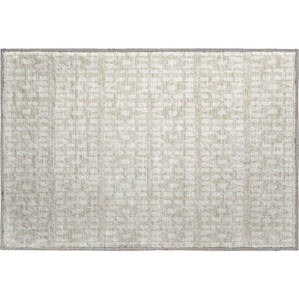 Premium Machine Washable Mayfield AMF963 Beige 1'8" x 2'6" Rug. Picture 1