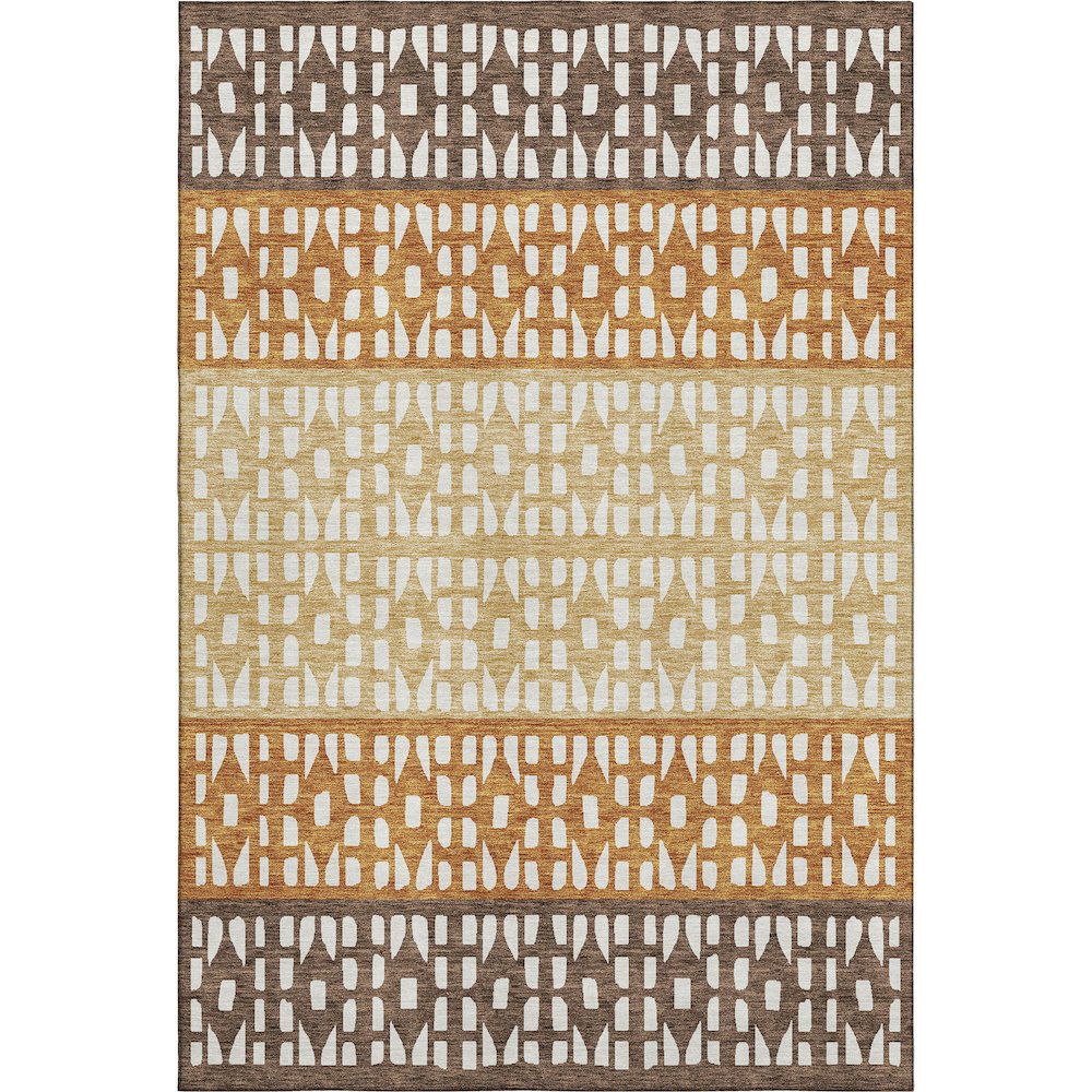 Premium Machine Washable Mayfield AMF964 Coffee 2'6" x 3'10" Rug. Picture 1