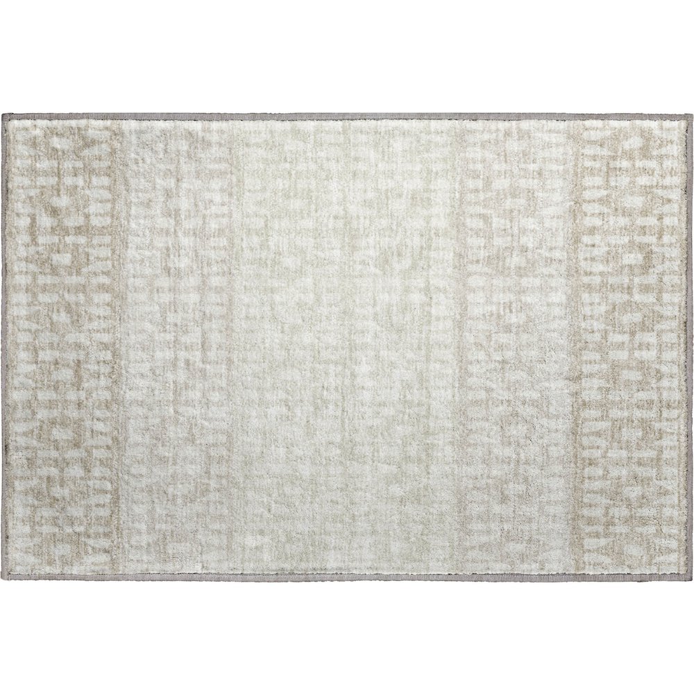 Premium Machine Washable Mayfield AMF964 Ivory 1'8" x 2'6" Rug. Picture 1