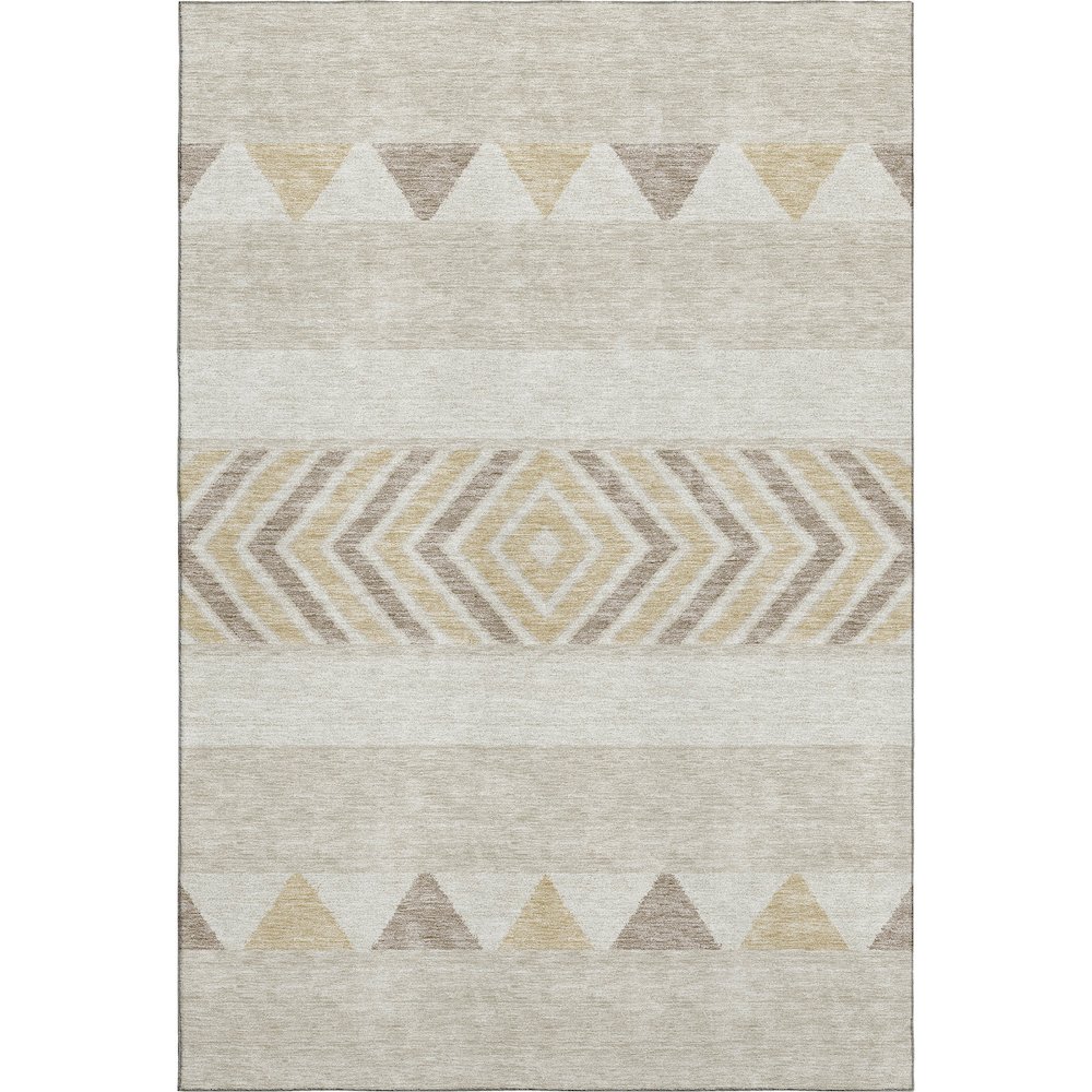 Premium Machine Washable Mayfield AMF965 Beige 2'6" x 3'10" Rug. Picture 1