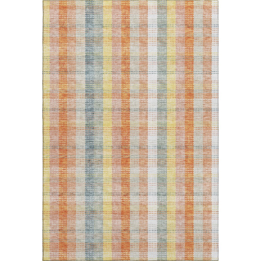 Premium Machine Washable Mayfield AMF966 Peach 2'6" x 3'10" Rug. Picture 1