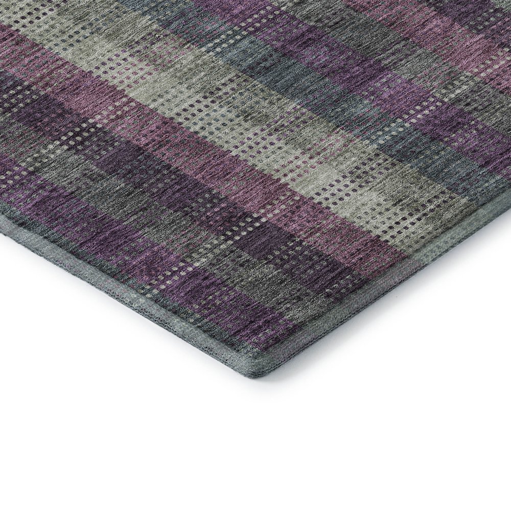 Premium Machine Washable Mayfield AMF966 Plum 1'8" x 2'6" Rug. Picture 3