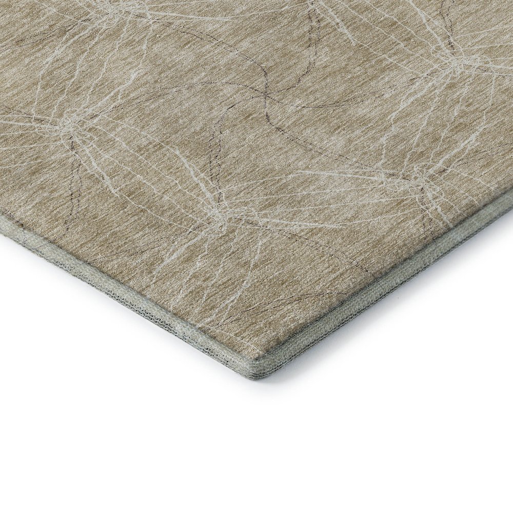 Premium Machine Washable Mayfield AMF968 Beige 1'8" x 2'6" Rug. Picture 3