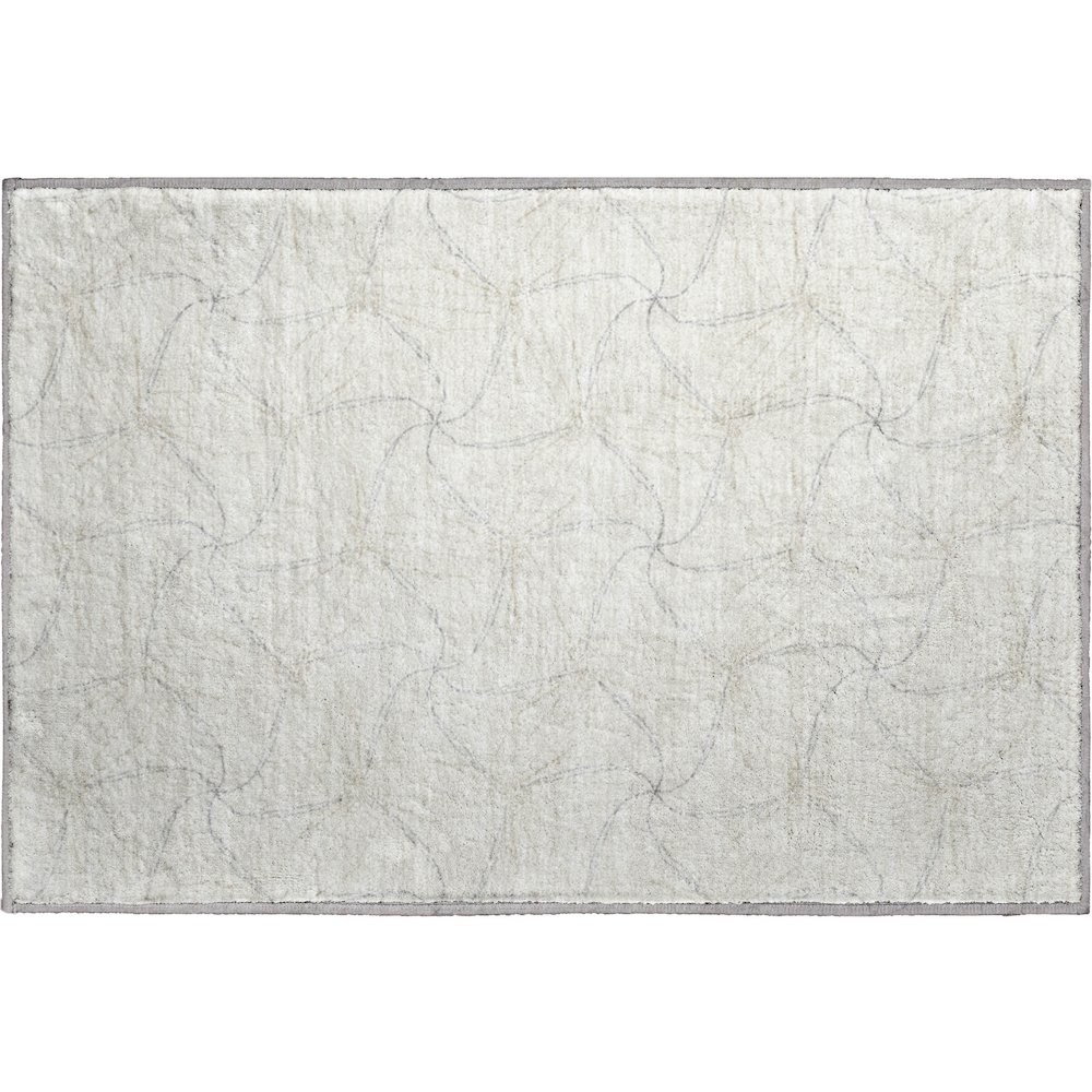 Premium Machine Washable Mayfield AMF968 Ivory 1'8" x 2'6" Rug. Picture 1