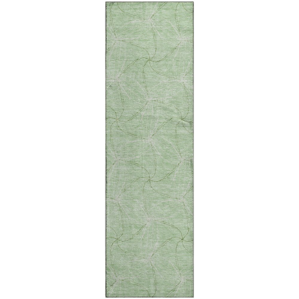 Premium Machine Washable Mayfield AMF968 Mint 2'3" x 7'6" Runner Rug. Picture 1