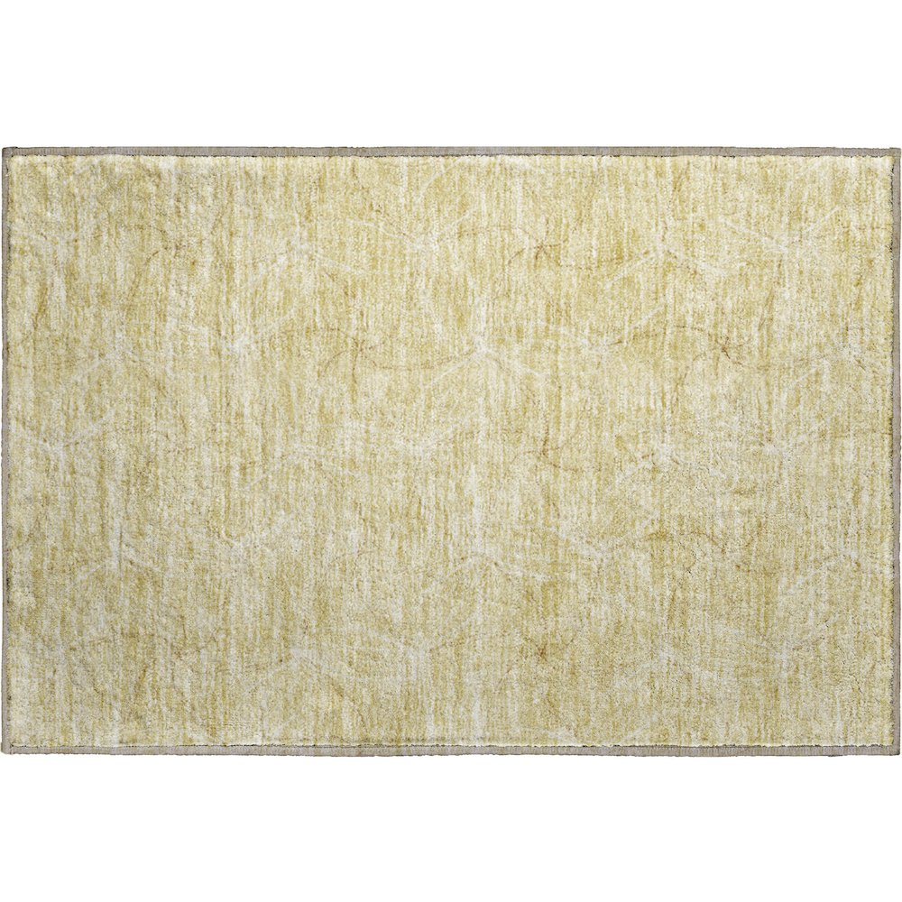 Premium Machine Washable Mayfield AMF968 Wheat 1'8" x 2'6" Rug. Picture 1