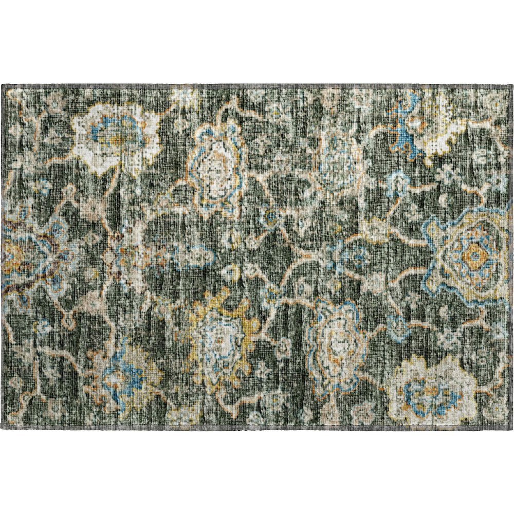Premium Machine Washable Mayfield  Forest 1'8" x 2'6" Rug. Picture 1