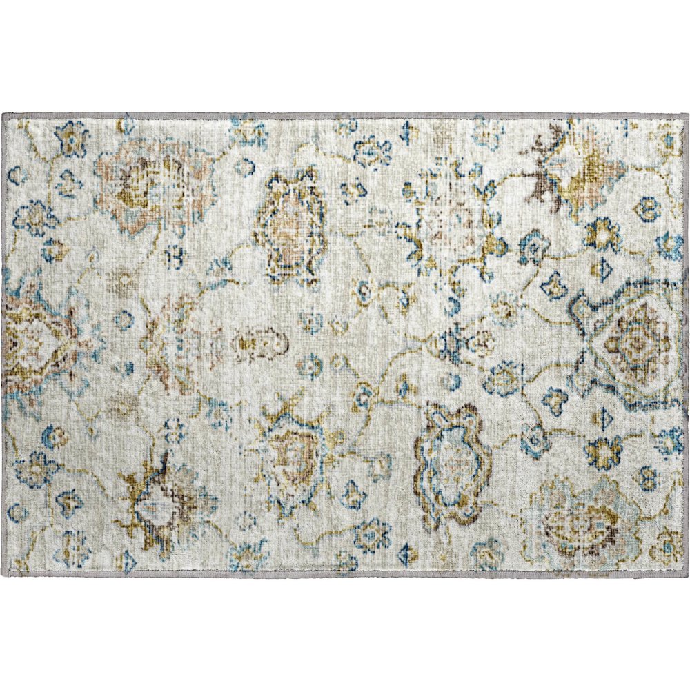 Premium Machine Washable Mayfield  Linen 1'8" x 2'6" Rug. Picture 1