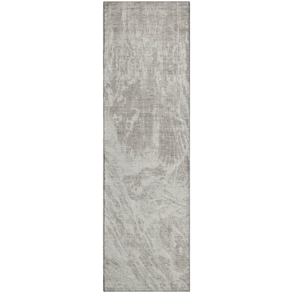 Premium Machine Washable Mayfield AMF971 Beige 2'3" x 7'6" Runner Rug. Picture 1