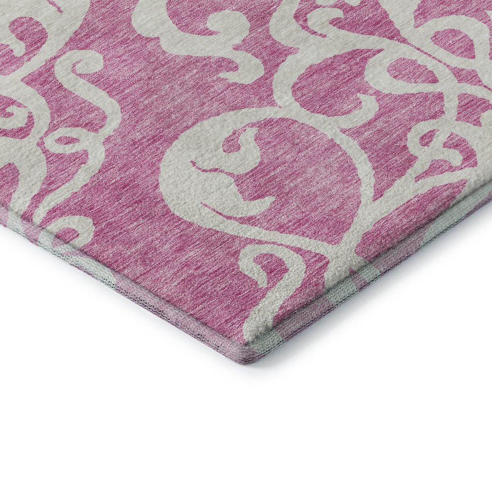 Premium Machine Washable Mayfield AMF973 Blush 1'8" x 2'6" Rug. Picture 3