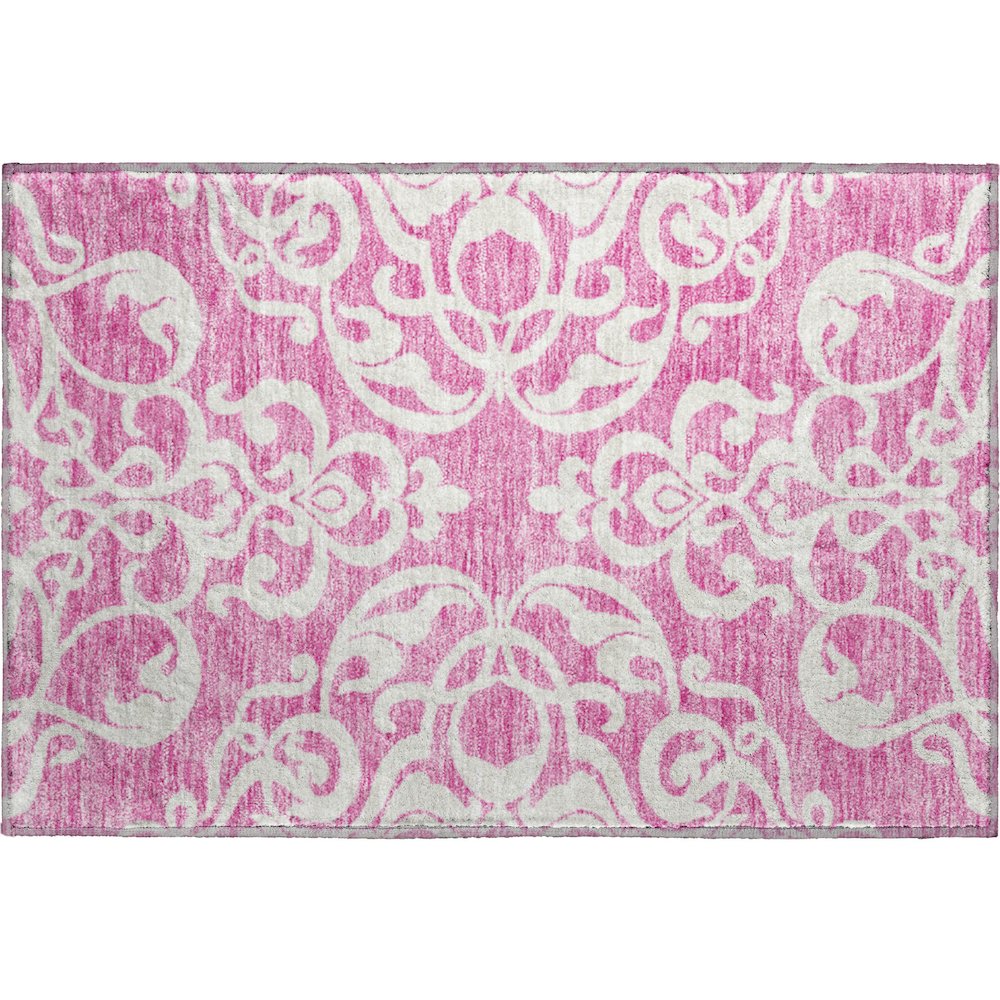 Premium Machine Washable Mayfield AMF973 Blush 1'8" x 2'6" Rug. Picture 1
