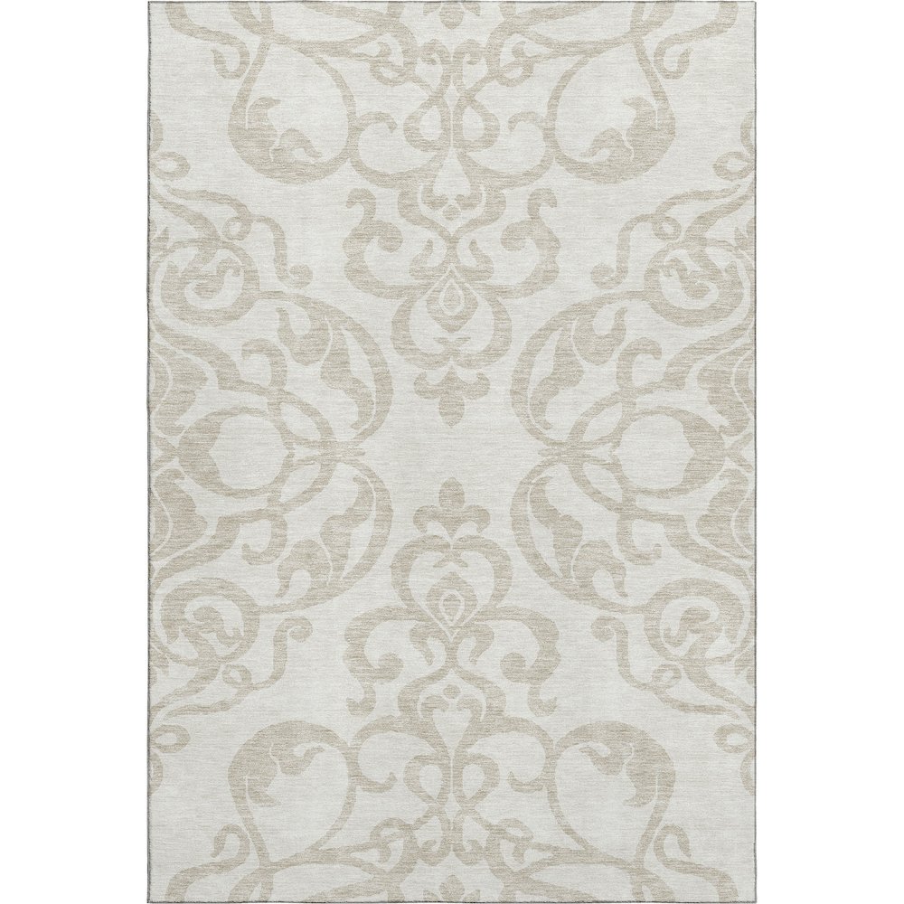 Premium Machine Washable Mayfield AMF973 Ivory 2'6" x 3'10" Rug. Picture 1