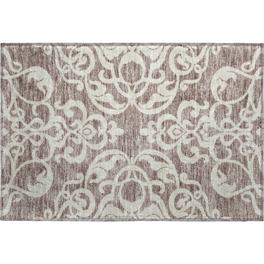 Premium Machine Washable Mayfield AMF973 Taupe 1'8" x 2'6" Rug. Picture 1