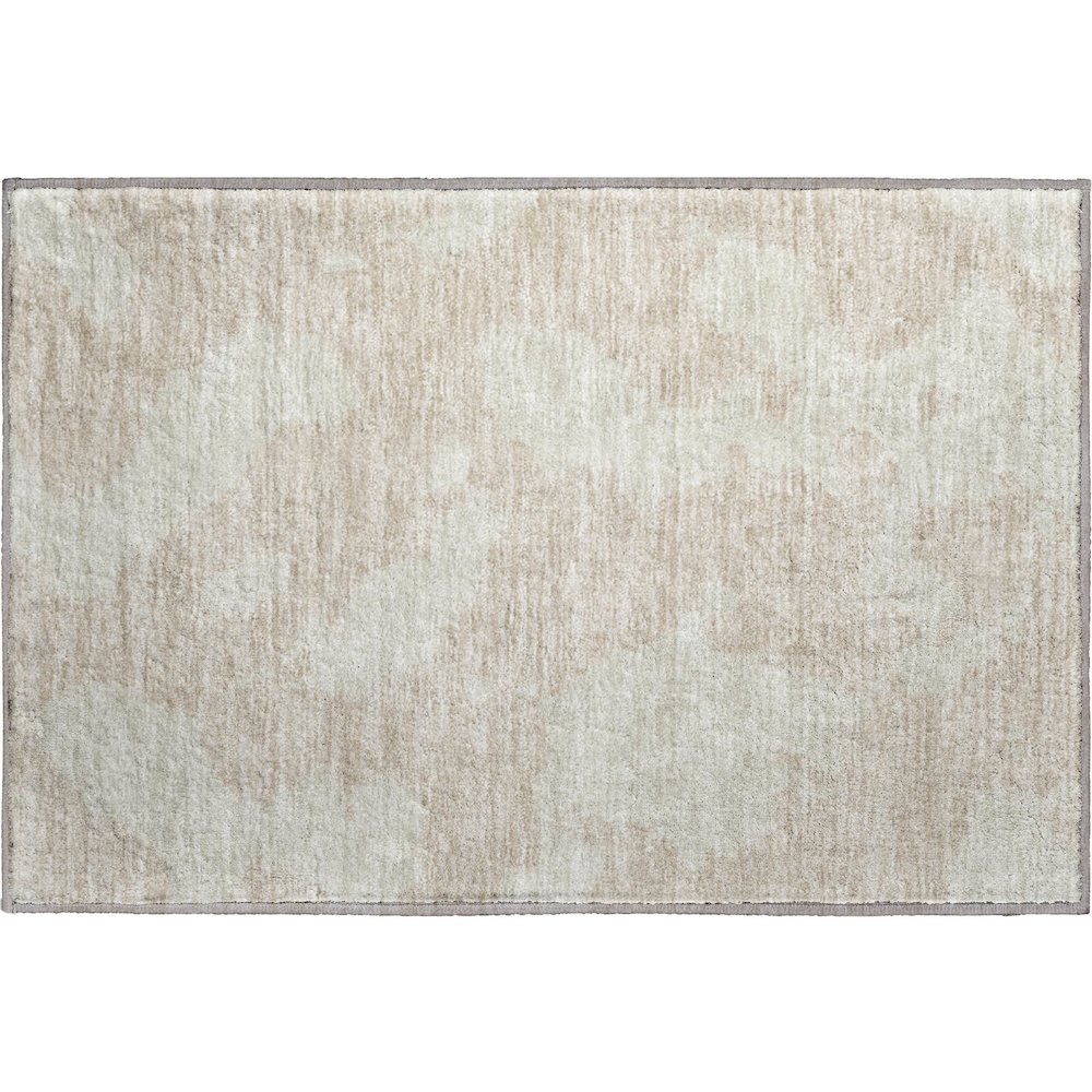 Premium Machine Washable Mayfield AMF975 Beige 1'8" x 2'6" Rug. Picture 1